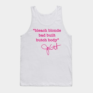bleach blonde bad built butch body - Jasmine Crockett (hot pink) Tank Top